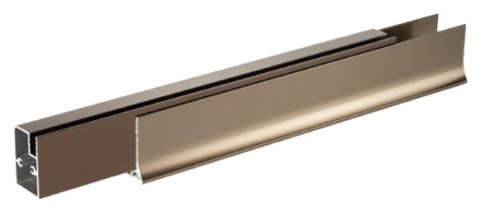 душевой уголок vegas glass zp+zpv 100*100 05 02 профиль бронза, стекло шиншилла