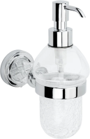 Дозатор для мыла Boheme Murano Cristal 10912-CRST-CH хром