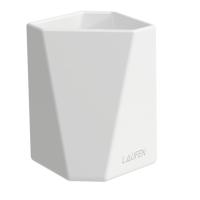 Керамический стакан Laufen Home collection 8.7777.4.000.000.1 настольный, цвет: белый