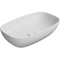 Раковина GSI Nubes 978309 накладная, 60x38 см, Bianco opaco (Белый матовый)