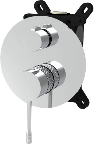 смеситель для душа allen brau priority 4.0 5.31c11-00 (с внутренней частью, 2 выхода) хром