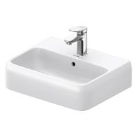 Раковина Duravit Qatego 0746450000 подвесная, 45х35х12.5 см, без отв под смеситель, белая