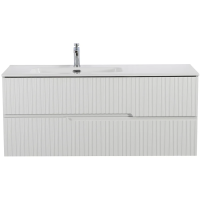 Тумба под раковину Cezares Duet-N 120 L DUET-N-1200-2C-SO-BL-L подвесная Bianco Lucido