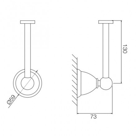 Держатель туалетной бумаги Fima Carlo Frattini Style F6045/1CR