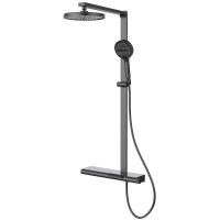 Душевая система Vincea Aspire VSFS-4AS1GM Вороненая сталь