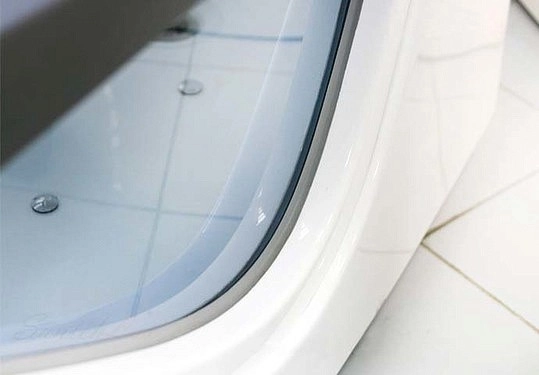 акриловая ванна gemy g9072 b r гидромассажная, 171х92 см, правосторонняя, цвет белый