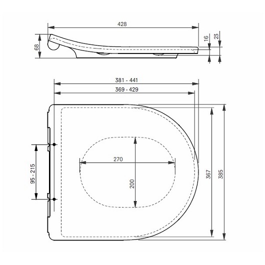 сиденье с крышкой для унитаза toto rp tc613g softclose