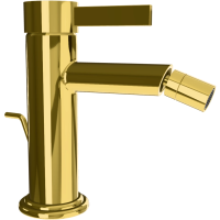 Смеситель Remer Metrica MC20DO для биде, с донным клапаном, золотой