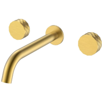 Смеситель для раковины Boheme Stick Diamond 152-2-MG встраиваемый, золотой матовый