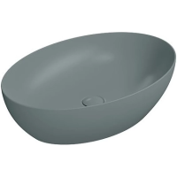 Раковина GSI Pura 884204 накладная, 60x42 см, Agave opaco (Зеленый матовый)