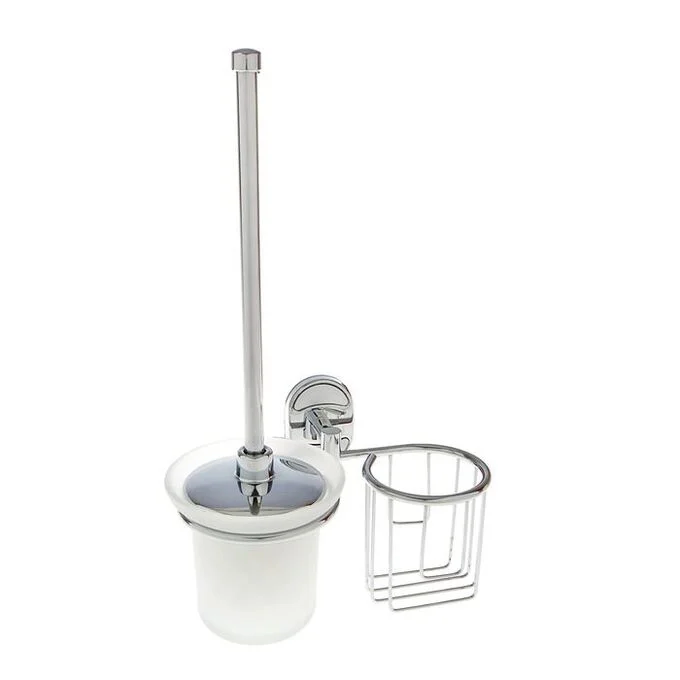 Ёршик для унитаза D-lin 700 D272700 с держателем освежителя воздуха, хром