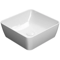 Раковина GSI Nubes 903811 накладная, 38x38 см, Bianco lucido (Белый глянец)