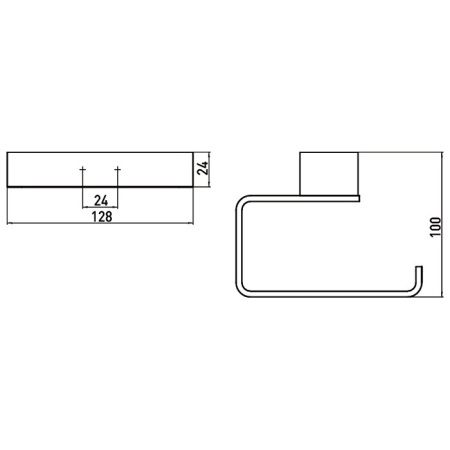 держатель туалетной бумаги emco loft 0500 133 01 черный матовый