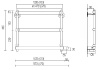 полотенцесушитель электрический margaroli sole 540-3 box 5404703gdb, 44х57 см, золото