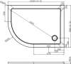 душевой поддон из стеклопластика cezares tray m rh 120x90x4 r белый