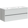 Тумба под раковину SANCOS Urban 1190х450х550, c двумя ящиками, белая глянцевая арт. UR120-2W