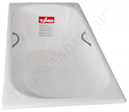 чугунная ванна timo standard 3v 150x70 н0000384 с ручками