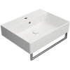 Раковина GSI Kube X 9431109 подвесная, 60x47 см, Bianco opaco (Белый матовый)