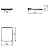 сиденье для унитаза ideal standard strada ii t360101