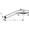 ручной душ hansgrohe croma select s 1jet 26804400
