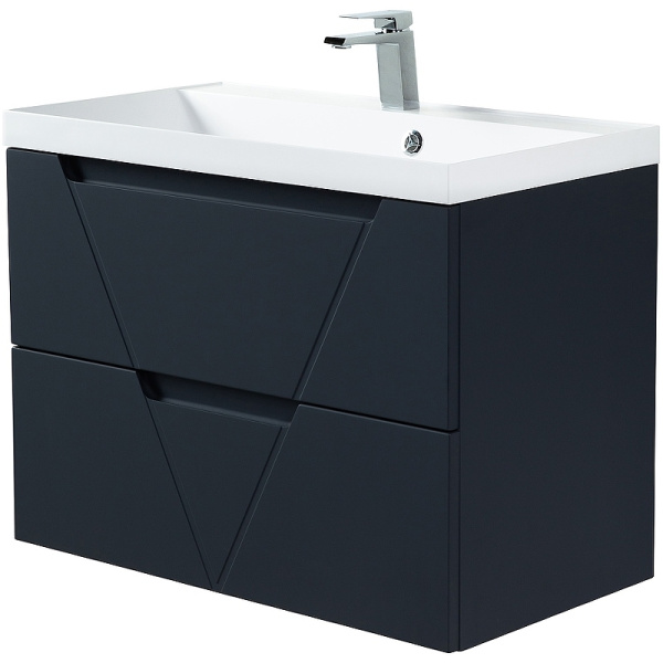 тумба под раковину belbagno vittoria 70 vittoria-700-2c-so-go-p подвесная grigio opaco