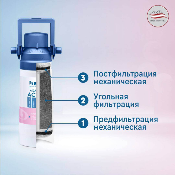 Система фильтрации BWT AC100 с краном питьевой воды