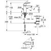 смеситель для раковины с донным клапаном grohe eurosmart 33265003