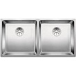 Кухонная мойка Blanco Andano 400/400-U 522987 сталь