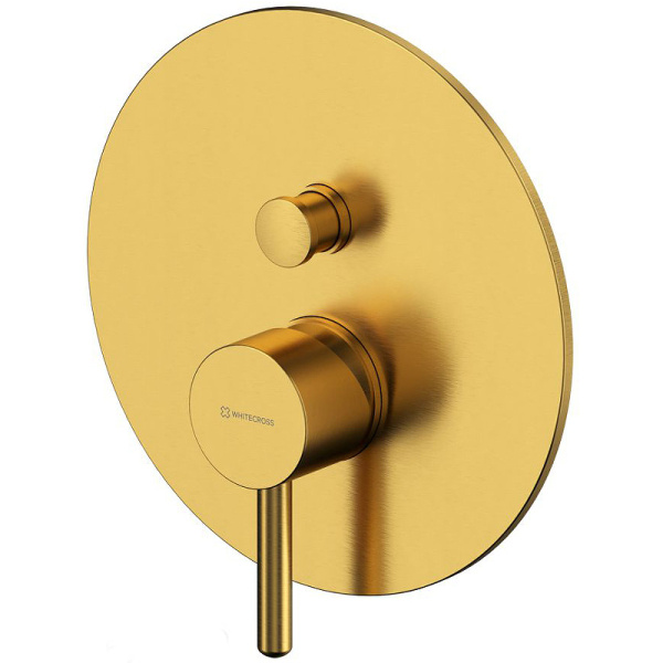 смеситель для ванны whitecross y brushed gold yset06topglb брашированное золото