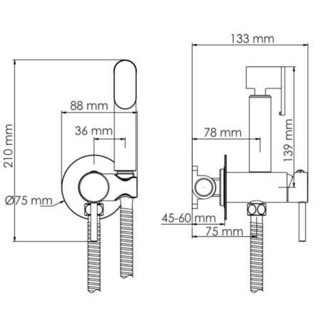 гигиенический комплект wasserkraft a70338