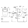писсуар grohe bau ceramic 39438000