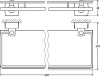 полка стеклянная fbs esperado esp 016 60 см