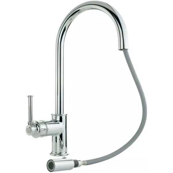 смеситель для кухни migliore ermitage mini 31522 с выдвижным изливом,20 см, хром