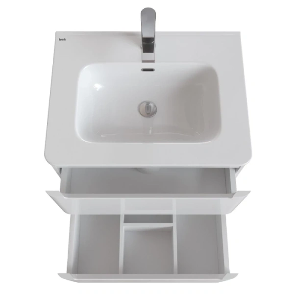 тумба с раковиной iddis edifice 60 edi60w0i95k подвесная белая