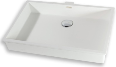 раковина montebianco castello uno 12113 встраиваемая, 54.5x36.5 см, белая