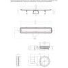 душевой канал 550 мм pestan confluo premium white glass line 13000282