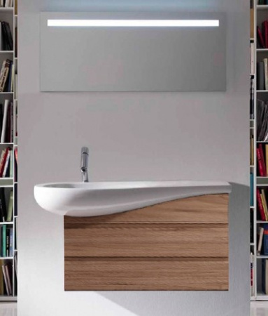 тумба под раковину laufen il bagno alessi 73x32 (орех) 4.2447.0.097.630.1