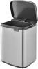 мусорное ведро brabantia bo 222962 7 л, матовая сталь