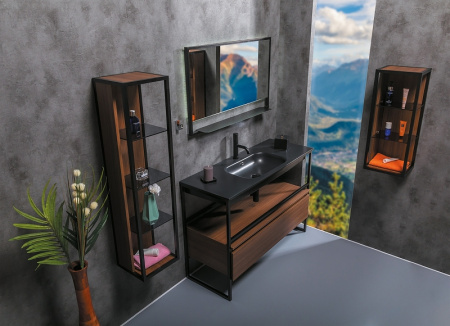 подвесной шкаф boheme armadi art loft 30 895-d dark wood