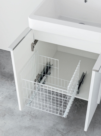 тумба с раковиной для стирки geromin round ra65 600х500