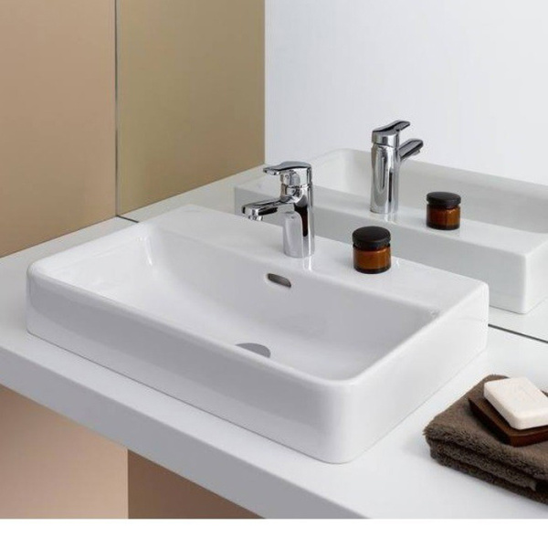 laufen laufen pro s раковина укороченная, 600x380x95 мм, 1 отв. для смесителя, цвет: белый