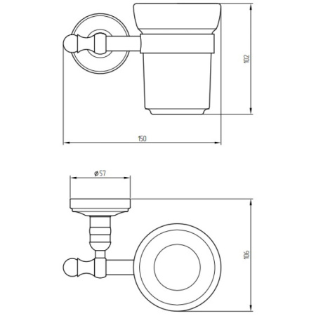 стакан migliore mirella ml.mrl-m060.crdo