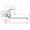 смеситель для ванны hansgrohe logis 71402000
