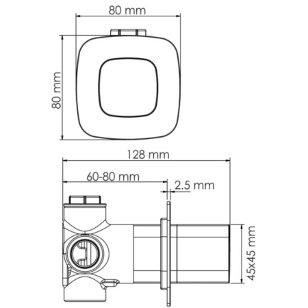 переключатель на 2 положения wasserkraft saale a266