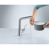 смеситель для кухни, нержавеющая сталь hansgrohe metris select m71 14883800, сталь