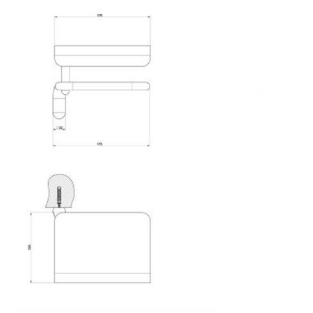 держатель туалетной бумаги gessi goccia 38049#079