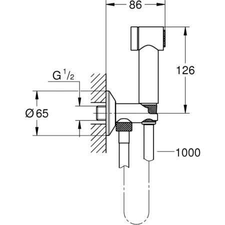 гигиенический набор grohe sena 26329000