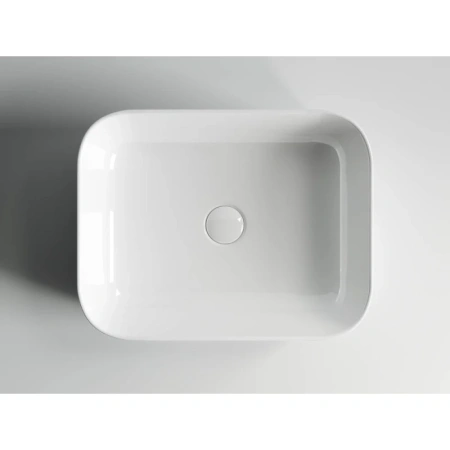 раковина ceramicanova element cn6011 накладная, 50x39 cм, белая
