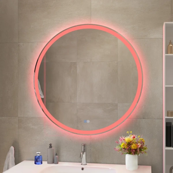 зеркало cezares multicolore 80 czr-spc-mc-800-rgb-tch с подсветкой с сенсорным выключателем и функцией памяти