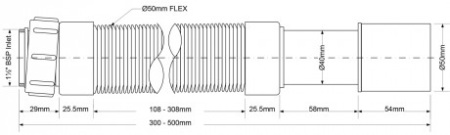 гофра 30-50 см 1 1/2"-40*50 mcalpine mrmf2-05